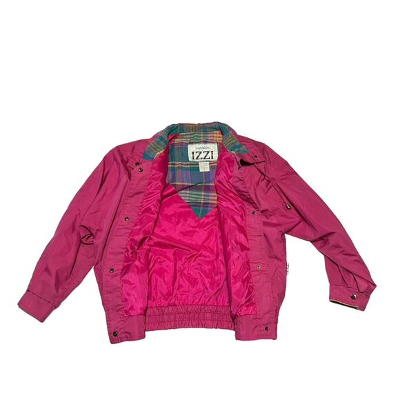Innovations By Izzi Vintage 90s Womans Pink Windbreaker Jacket Size M Medium - Picture 7 of 8